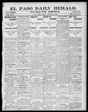 El Paso Daily Herald. (El Paso, Tex.), Vol. 20TH YEAR, No. 219, Ed. 1 Tuesday, November 13, 1900