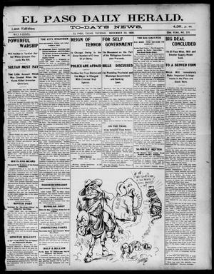 El Paso Daily Herald. (El Paso, Tex.), Vol. 20TH YEAR, No. 225, Ed. 1 Tuesday, November 20, 1900