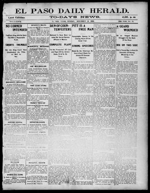 El Paso Daily Herald. (El Paso, Tex.), Vol. 20TH YEAR, No. 45, Ed. 1 Monday, November 26, 1900