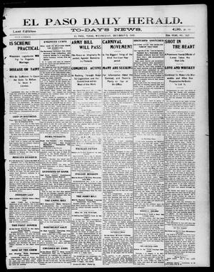 El Paso Daily Herald. (El Paso, Tex.), Vol. 20TH YEAR, No. 287, Ed. 1 Wednesday, December 5, 1900