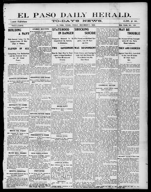 El Paso Daily Herald. (El Paso, Tex.), Vol. 20TH YEAR, No. 290, Ed. 1 Friday, December 7, 1900
