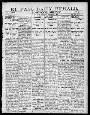 El Paso Daily Herald. (El Paso, Tex.), Vol. 20TH YEAR, No. 294, Ed. 1 Wednesday, December 12, 1900