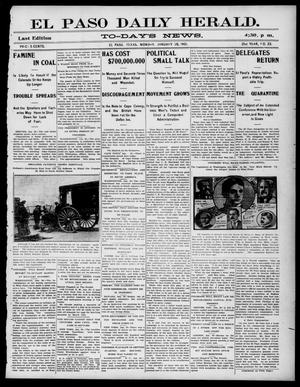 El Paso Daily Herald. (El Paso, Tex.), Vol. 21ST YEAR, No. 23, Ed. 1 Monday, January 28, 1901