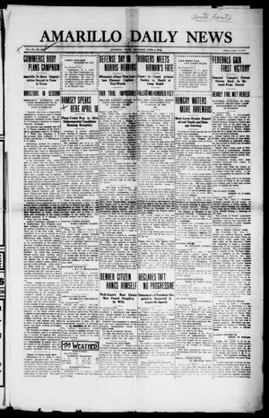 Primary view of object titled 'Amarillo Daily News (Amarillo, Tex.), Vol. 3, No. 131, Ed. 1 Thursday, April 4, 1912'.