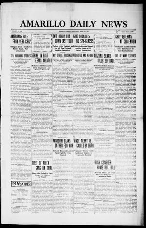 Amarillo Daily News (Amarillo, Tex.), Vol. 3, No. 148, Ed. 1 Wednesday, April 24, 1912