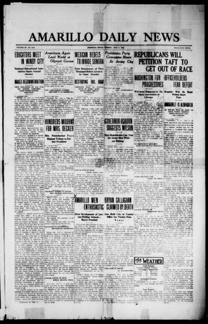 Amarillo Daily News (Amarillo, Tex.), Vol. 3, No. 213, Ed. 1 Tuesday, July 9, 1912