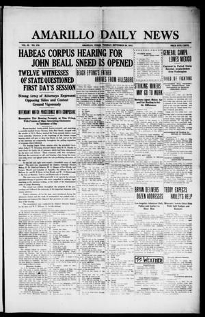 Amarillo Daily News (Amarillo, Tex.), Vol. 3, No. 279, Ed. 1 Tuesday, September 24, 1912