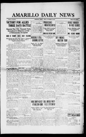 Amarillo Daily News (Amarillo, Tex.), Vol. 3, No. 306, Ed. 1 Friday, October 25, 1912