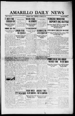 Amarillo Daily News (Amarillo, Tex.), Vol. 3, No. 310, Ed. 1 Wednesday, October 30, 1912