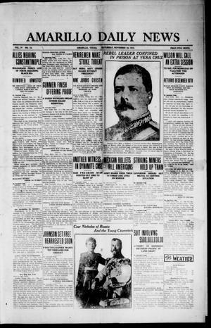 Amarillo Daily News (Amarillo, Tex.), Vol. 4, No. 12, Ed. 1 Saturday, November 16, 1912