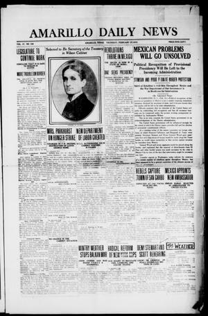 Amarillo Daily News (Amarillo, Tex.), Vol. 4, No. 100, Ed. 1 Thursday, February 27, 1913
