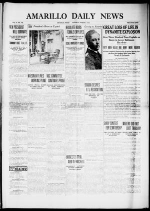 Primary view of object titled 'Amarillo Daily News (Amarillo, Tex.), Vol. 4, No. 108, Ed. 1 Saturday, March 8, 1913'.