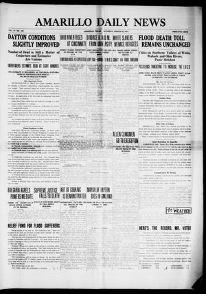 Primary view of object titled 'Amarillo Daily News (Amarillo, Tex.), Vol. 4, No. 126, Ed. 1 Saturday, March 29, 1913'.
