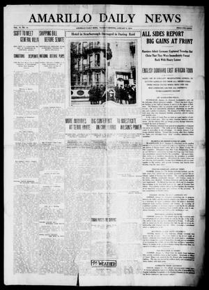 Primary view of object titled 'Amarillo Daily News (Amarillo, Tex.), Vol. 6, No. 54, Ed. 1 Monday, January 5, 1914'.