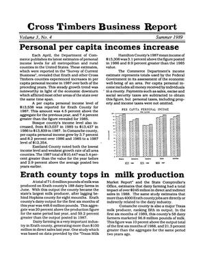 Cross Timbers Business Report, Volume 3, Number 4, Summer 1989