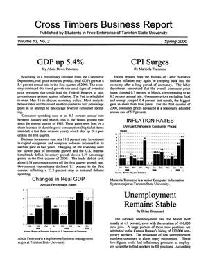 Cross Timbers Business Report, Volume 13, Number 3, Spring 2000