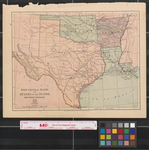 Primary view of object titled 'West Central States and States of the Great Plains : southern division.'.