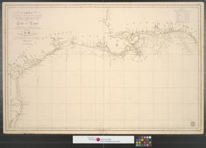 Carta de las costas de la Escambia, Alabama y bocas del Rio Misisipi, la Luisiana, Tejas, con la provincia del Nuevo Santander, en el Golfo de Mejico.