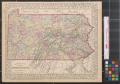 Map: County map of the state of Pennsylvania