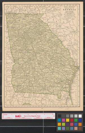 Primary view of object titled 'Rand McNally popular map of Georgia.'.