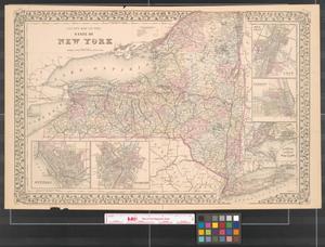 County map of the State of New York.