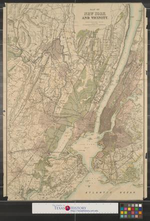Primary view of object titled 'Map of New York and vicinity.'.