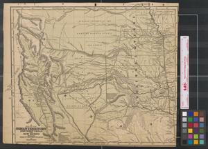 Primary view of object titled 'A map of the Indian territory, northern Texas and New Mexico [map] showing the great western prairies.'.