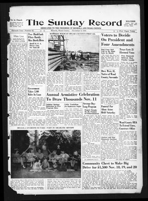 The Sunday Record (Mineola, Tex.), Vol. 11, No. 31, Ed. 1 Sunday, November 3, 1940