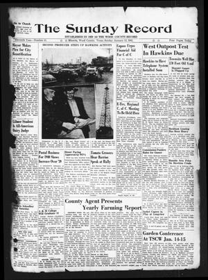 The Sunday Record (Mineola, Tex.), Vol. 11, No. 41, Ed. 1 Sunday, January 12, 1941