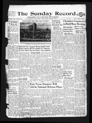 The Sunday Record (Mineola, Tex.), Vol. 11, No. 42, Ed. 1 Sunday, January 19, 1941