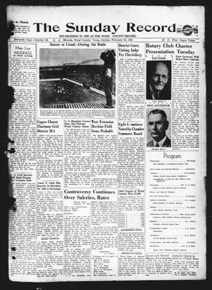 The Sunday Record (Mineola, Tex.), Vol. 11, No. 46, Ed. 1 Sunday, February 16, 1941