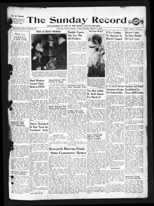 The Sunday Record (Mineola, Tex.), Vol. 11, No. 49, Ed. 1 Sunday, March 9, 1941