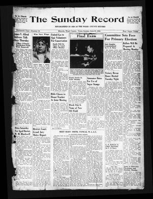 The Sunday Record (Mineola, Tex.), Vol. 13, No. 12, Ed. 1 Sunday, June 21, 1942