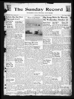 The Sunday Record (Mineola, Tex.), Vol. 13, No. 29, Ed. 1 Sunday, October 18, 1942