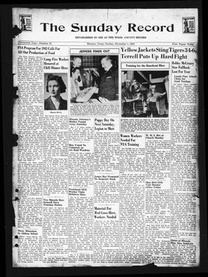 The Sunday Record (Mineola, Tex.), Vol. 13, No. 31, Ed. 1 Sunday, November 1, 1942