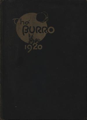 The Burro, Yearbook of Mineral Wells High School, 1920