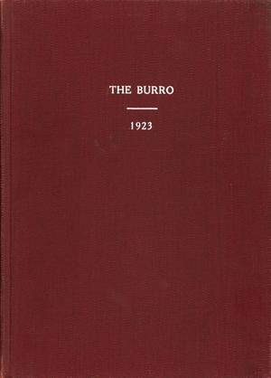 Primary view of object titled 'The Burro, Yearbook of Mineral Wells High School, 1923'.