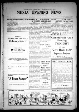 Mexia Evening News (Mexia, Tex.), Vol. 21, No. 192, Ed. 1 Thursday, September 11, 1919