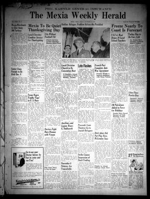 The Mexia Weekly Herald (Mexia, Tex.), Vol. 40, No. 47, Ed. 1 Friday, November 25, 1938