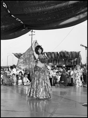 [Tanya Zwan Performing Middle Eastern Dance with Sheer Material]