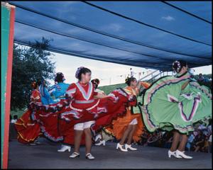[Mexican Folk Dancers Performing]