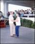 Photograph: [Jim and Mary Hebert Dancing While The Cajun Band Performs]