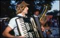 Primary view of [Accordionist with Round Top Brass Band]