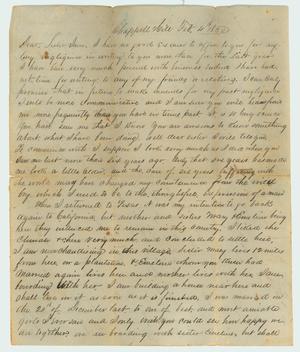 Primary view of object titled 'Letter from Edwin S, Buck to his sister, Jane'.
