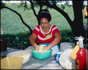 Primary view of object titled '[Felicita Sosa Making Tortillas]'.