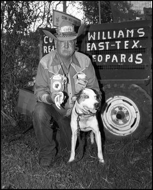 [Virge T. "Cowboy" Williams with his Dog]