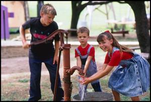 Kids at the Water Pump
