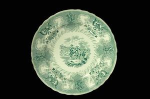 Primary view of object titled 'Texian Campaigne dinner plate'.
