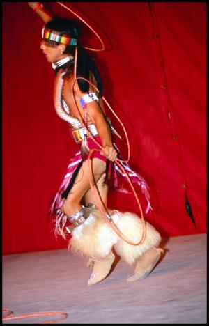 Primary view of object titled '[Alabama-Coushatta Dancer]'.