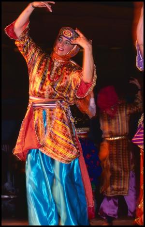 [Houston International Folk Dancer in Turkish Costume]